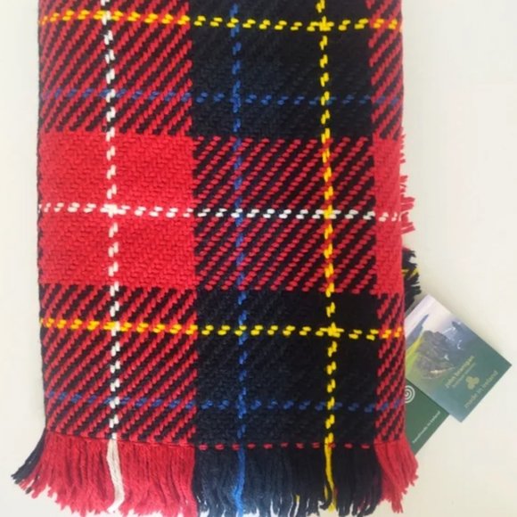NEW Branigan Weavers O'Shea Tartan Red 100% Wool Handmade Throw - Picture 4 of 4